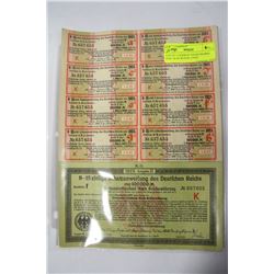 LOT OF 3 GERMAN 100,000 MARKS POST WAR BONDS X3