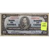 Image 1 : 1937 FIVE DOLLAR CANADIAN BANKNOTE
