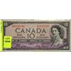 Image 1 : 1954 CANADIAN TEN DOLLAAR "DEVIL'S FACE" BANKNOTE