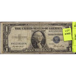 1935 U.S. ONE DOLLAR BANKNOTE BLUE SEAL