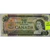 Image 1 : UNCIRCULATED 1969 TWENTY DOLLAR "RAINBOW" BANKNOTE