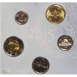 J)2015 CANADA UNCIRCULATED 5 COIN MINT SEALED SET