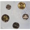 Image 1 : J)2015 CANADA UNCIRCULATED 5 COIN MINT SEALED SET