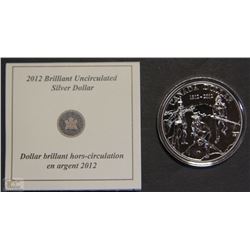 W)2012 FINE SILVER WAR OF 1812 CANADA $1 DOLLAR