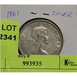 1961 CANADIAN SILVER HALF DOLLAR