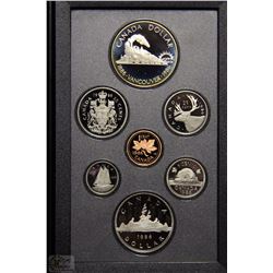 Q)1986 SILVER DOUBLE DOLLAR 7 COIN PROOF MINT