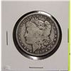 Image 1 : B)  MORGAN SILVER DOLLAR 1880 (NO MINT MARK)