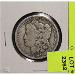 W)  MORGAN SILVER DOLLAR 1890 (0)