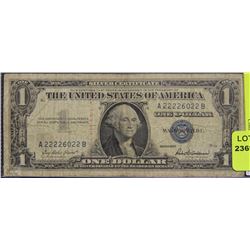 P) 1957 SILVER CERTIFICATE UNITED STATES $1 DOLLAR