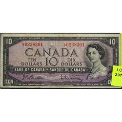 I) 1954 TEN DOLLAR BILL