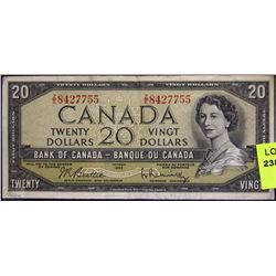 F)1954 TWENTY DOLLAR BILL