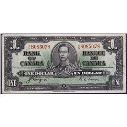 D) 1937 CANADA ONE BANKNOTE