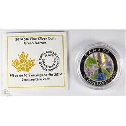 TRP61 2014 $10 FINE SILVER COIN GREEN DARNER