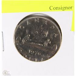 C)1976 CANADIAN ONE DOLLAR COIN