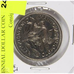 J)1970 MANITOBA CANADIAN CENTENNIAL DOLLAR COIN