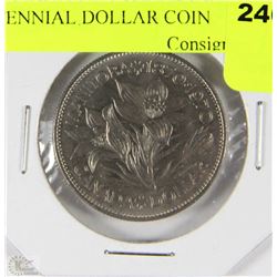 J)1970 MANITOBA CANADIAN CENTENNIAL DOLLAR COIN