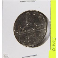 C)1976 CANADIAN ONE DOLLAR COIN