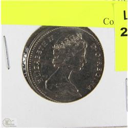 F)1986 CANADIAN ONE DOLLAR COIN