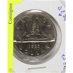 W)1985 CANADIAN ONE DOLLAR COIN