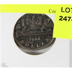 F)1986 CANADIAN ONE DOLLAR COIN