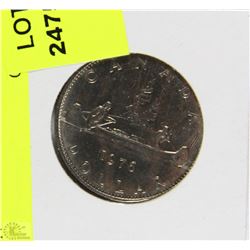 C)1976 CANADIAN ONE DOLLAR COIN