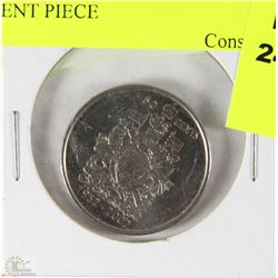 I)2002 CANADIAN CENTENNIAL 50 CENT PIECE