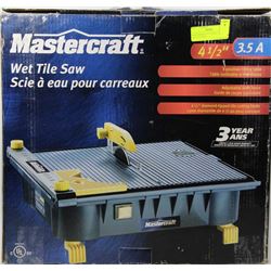 MASTERCRAFT 4 1/2 INCH, 3.5 AMP, WET TILE SAW