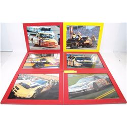 6 FRAMED NASCAR RACING PICTURES #22 CAT