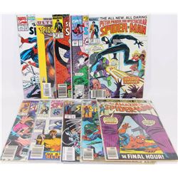 LOT OF 10 COLLECTORS SPIDERMAN VINTAGE COMICS