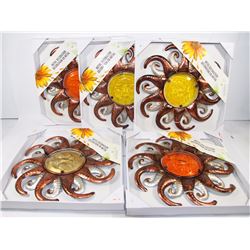 LOT OF 5 NEW SUN METAL DECORATIONS