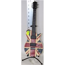 MONEY BANK GUITAR FLAG WITH STAND