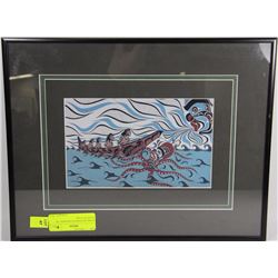 MARK HENDERSON FRAMED "SE WIND"PICTURE