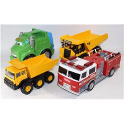 METAL TOY DUMPTRUCK W/TONKA GARBAGE TRUCK