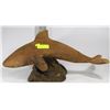 Image 1 : CARVED WOODEN KILLER WHALE 26" LONG X12"HIGH