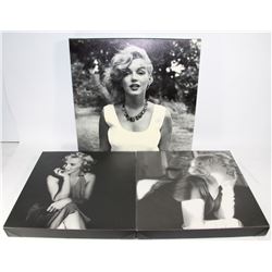 BOX W/3 MARILYN MONROE CANVAS PICTURES
