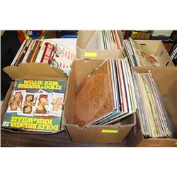 LOT OF 6 BOXES OF ASSORTED RECORDS