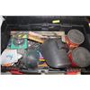 Image 1 : LARGE WORK BOX FILLED WITH WELDING SUPPLIES NEW &