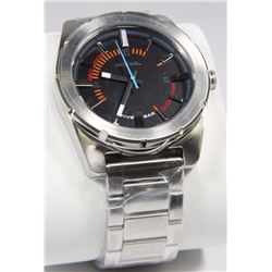 NEW JUMBO 44 MM DIESEL S/S QUARTZ MEN'S WATCH