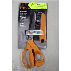 FISKARS RAZOR EDGE FABRIC SHEARS FOR LEATHER,