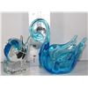 Image 1 : 2PCS ART GLASS INCL. SWAN AND SNAIL
