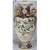 Image 1 : HAND PAINTED ORIENTAL VASE WITH RAISED GILDING