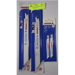 COLLECTION OF LENOX BLADES INCL. WOOD&METAL,
