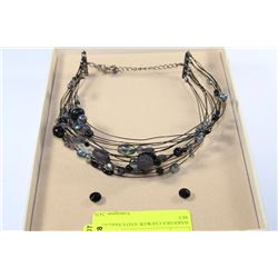 BARBARA CHOKER AND EARRING SET