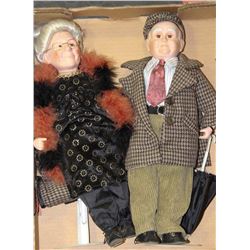 MATCHING  ELDERLY COUPLE DOLLS -18"HIGH