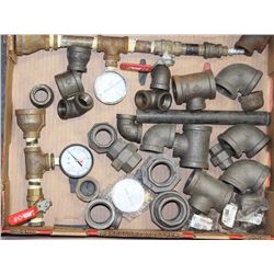 FLAT W/CAST IRON FITTINGS, VALVES & GAUGES