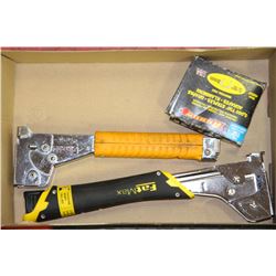 FLAT W/ 2 HAMMER STAPLERS (STANLEY &