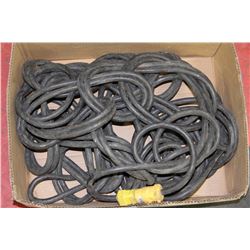 BOX W/ BLACK 12/3 CONSTRUCTION CORD,