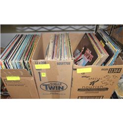 3 BOXES OF ELVIS RECORDS