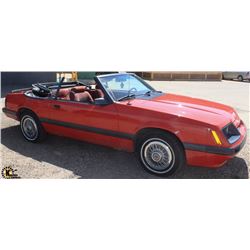 1986 FORD MUSTANG LX CONVERTIBLE