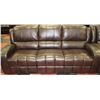 Image 2 : NEW DARK BROWN LEATHERETTE RECLINING SOFA AND